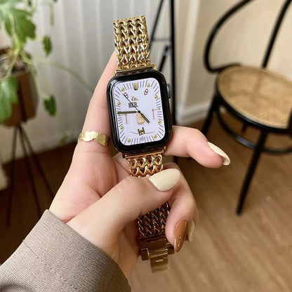 Elegantes Apple Watch Armband aus Edelstahl von Myncase