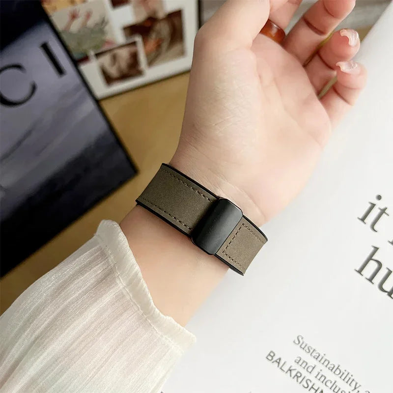 Elegantes Apple Watch Armband aus Leder von Myncase