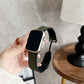 Elegantes Apple Watch Armband aus Leder von Myncase in Grün