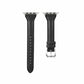 Modisches Apple Watch Lederarmband in Schwarz von Myncase