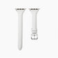 Modisches Apple Watch Lederarmband in Weiß von Myncase