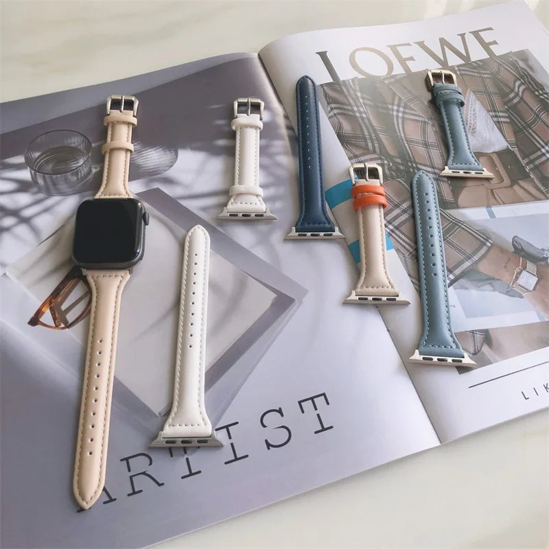 Modisches Apple Watch Lederarmband von Myncase