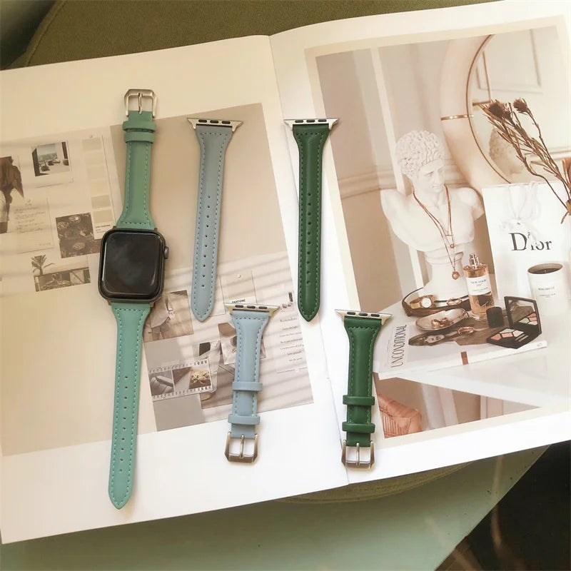 Modisches Apple Watch Lederarmband von Myncase