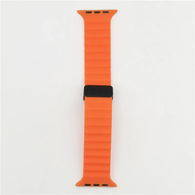 Modisches Apple Watch Sportarmband von Myncase in Orange