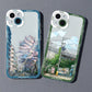 Kunst iPhone Hülle japanische Straßen im Anime Design